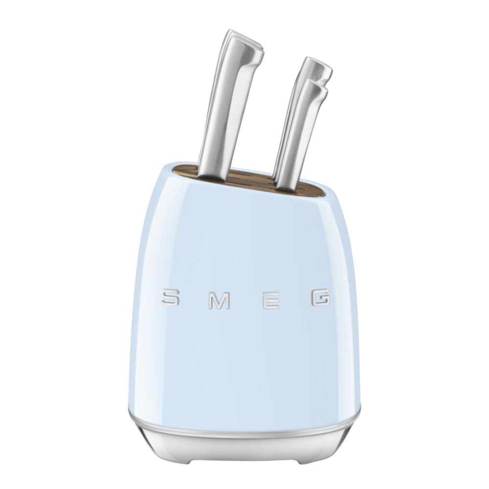 Smeg - Smeg Veitsitukki + 6 veistä KBSF02 Pastellinsininen