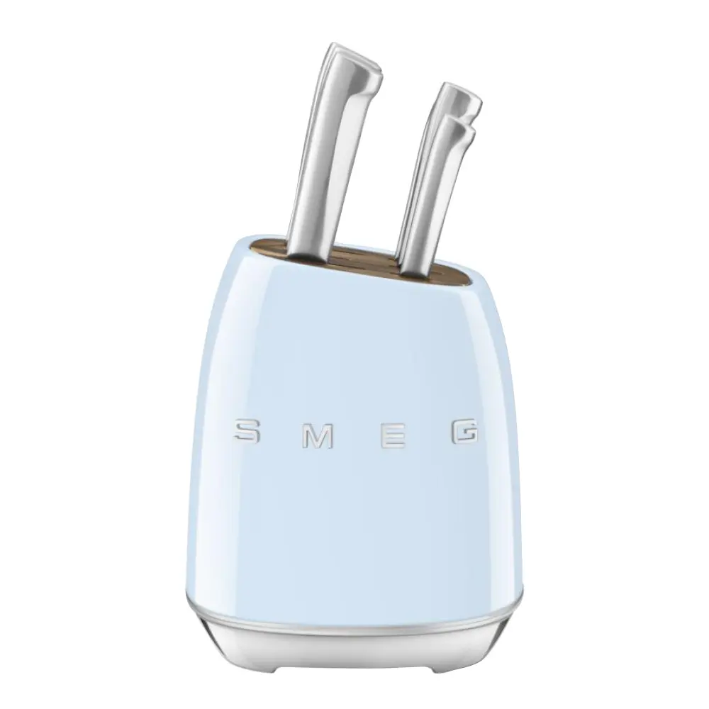 Smeg Veitsitukki + 6 veistä KBSF02 Pastellinsininen