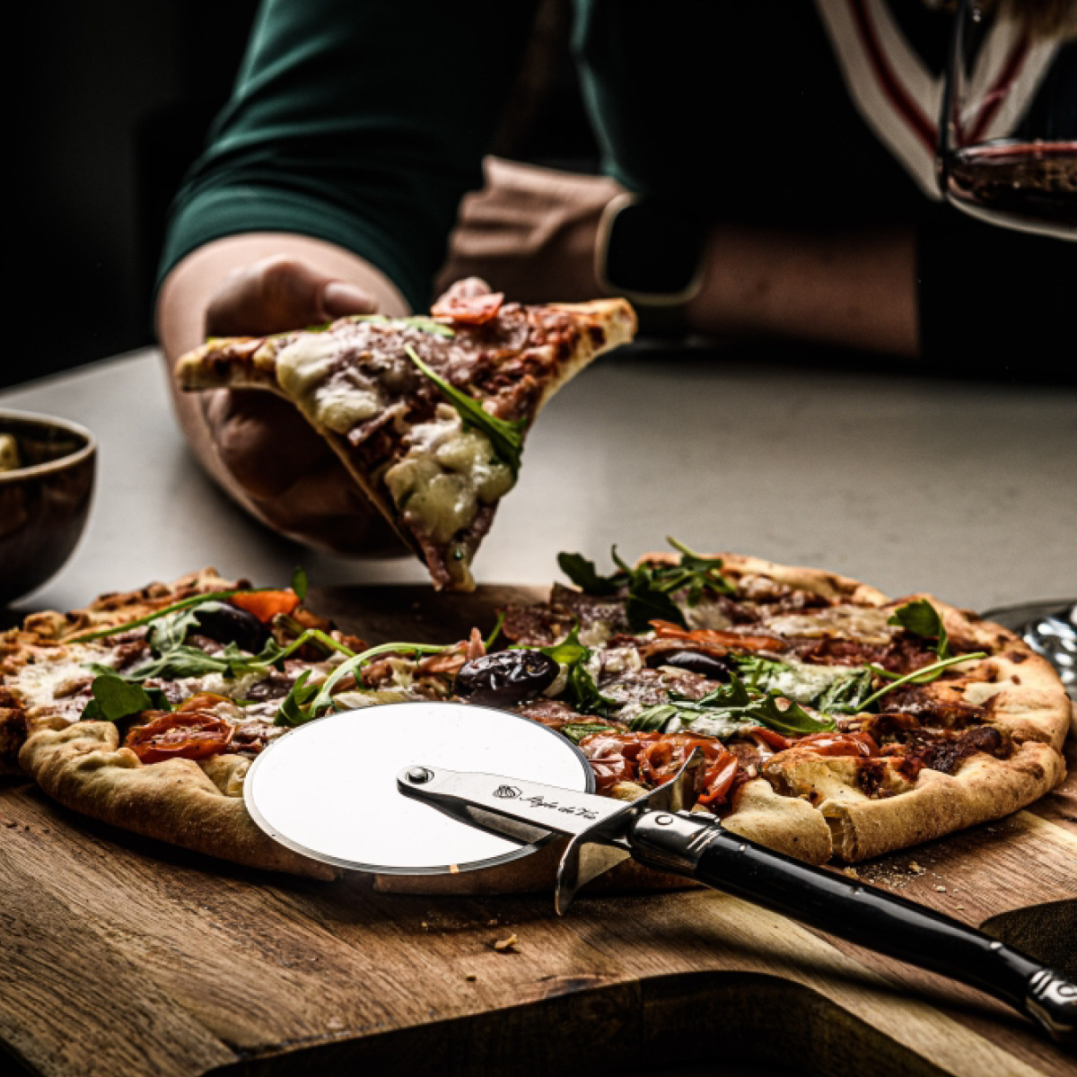 Laguiole Style de Vie Pizzaskjærer svart
