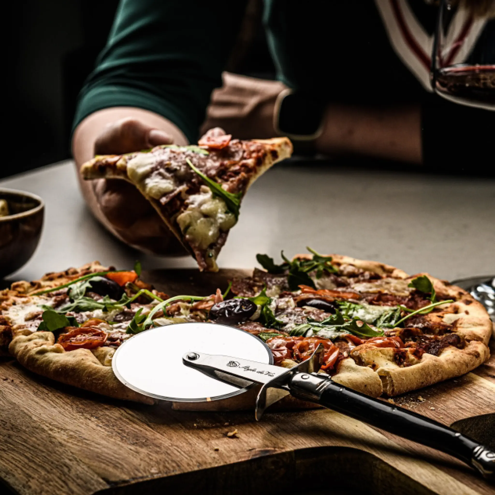 Laguiole Style de Vie Pizzaskärare svart