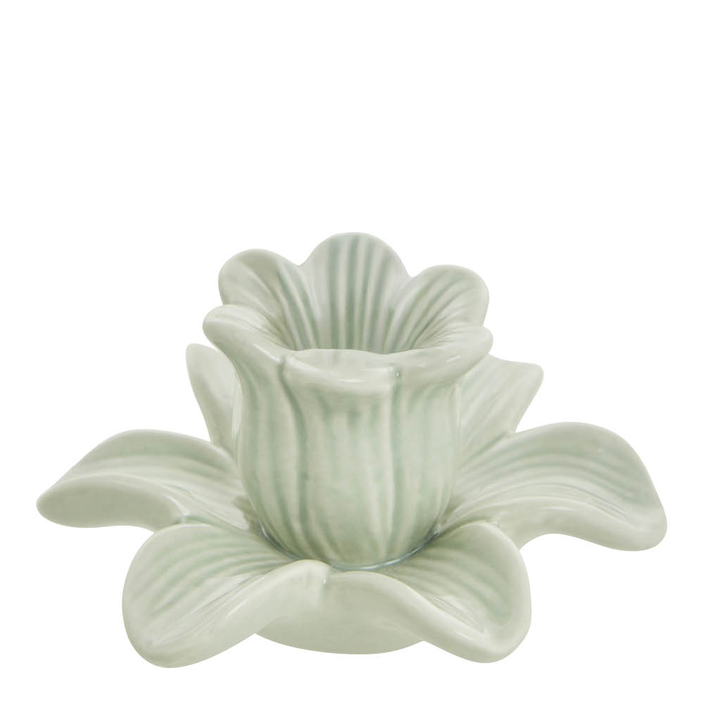 Lene Bjerre Deanne ljusstake blomma 5,6 cm ljusgrön