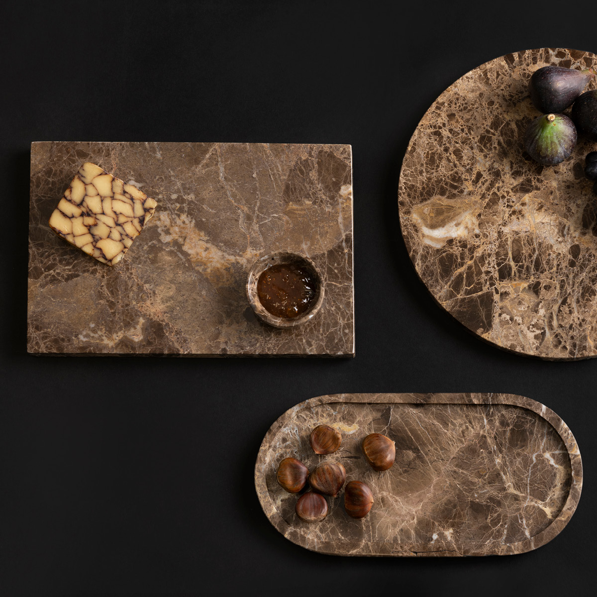 Maku Kitchen Life Maku Tarjoilulauta marmori 30x20 cm Ruskea