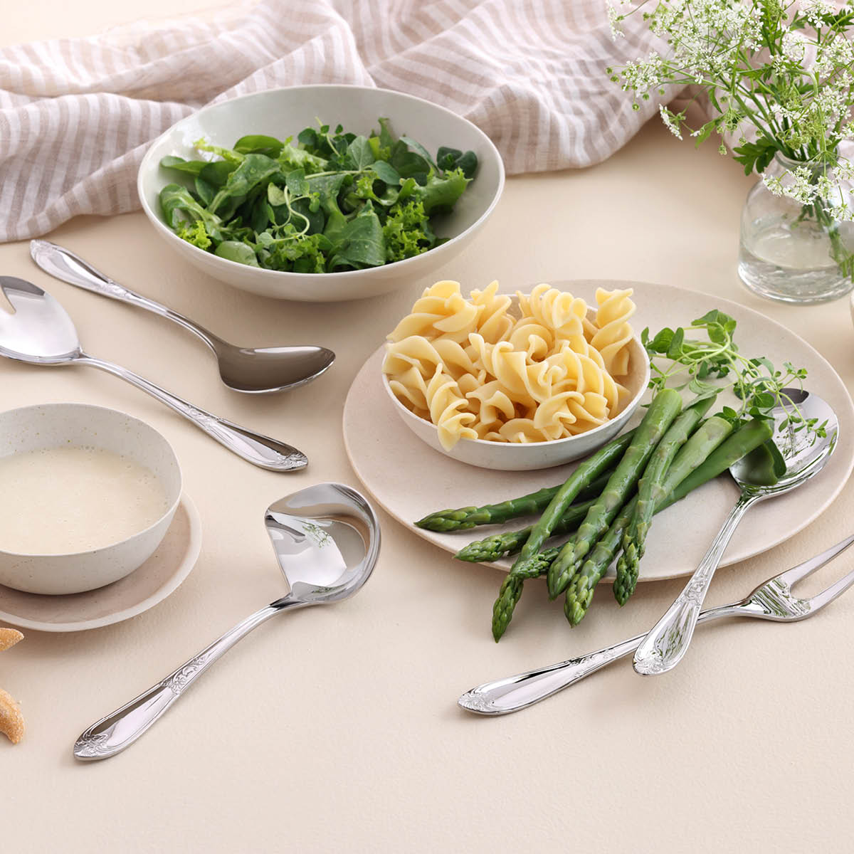 Hardanger bestikk Nina serveringssett 5 deler