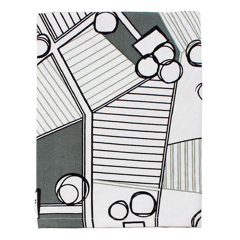 Sweden from Above Keittiöpyyhe Countryside 50x70 cm Harmaa