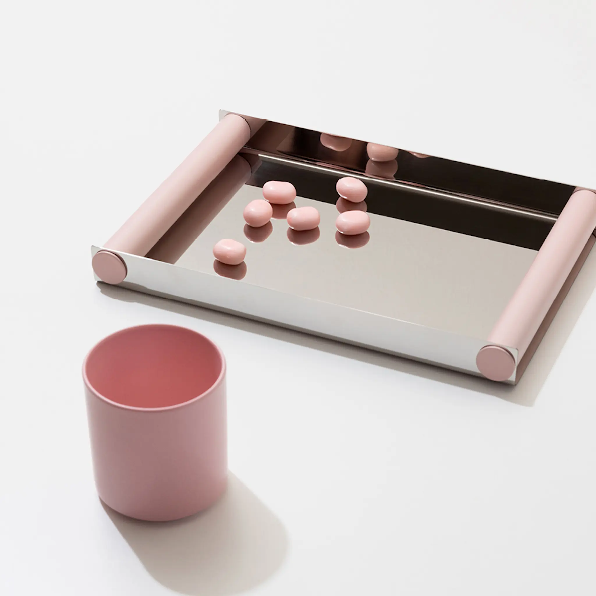 Design Letters Ray brett Disco 20,5x30 cm polert stål/creole pink hover