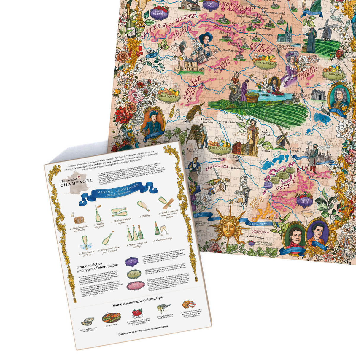 Water and Wines Vinpuslespill Champagne