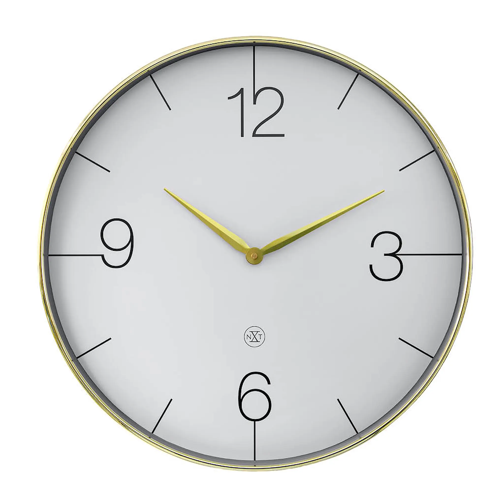 NeXtime Finesse Large nXt veggklokke 51 cm gull/grå