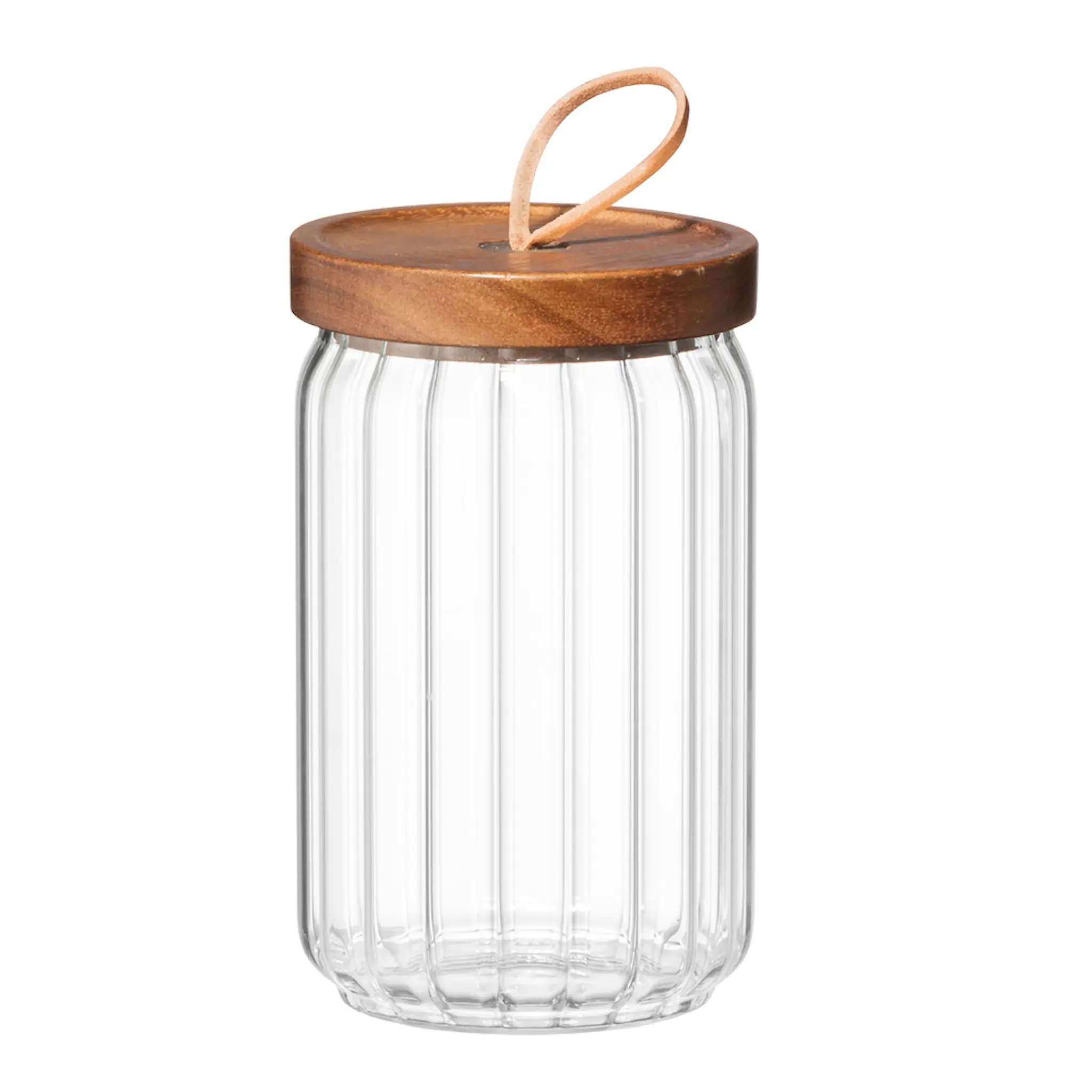 Maku Kitchen Life Ripple Säilytyspurkki 0,7 L Kirkas/Puu