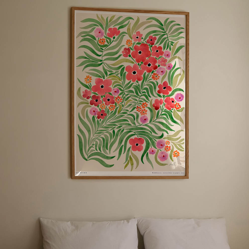 Poster & Frame La Poire poster 50x70 cm wildflowers