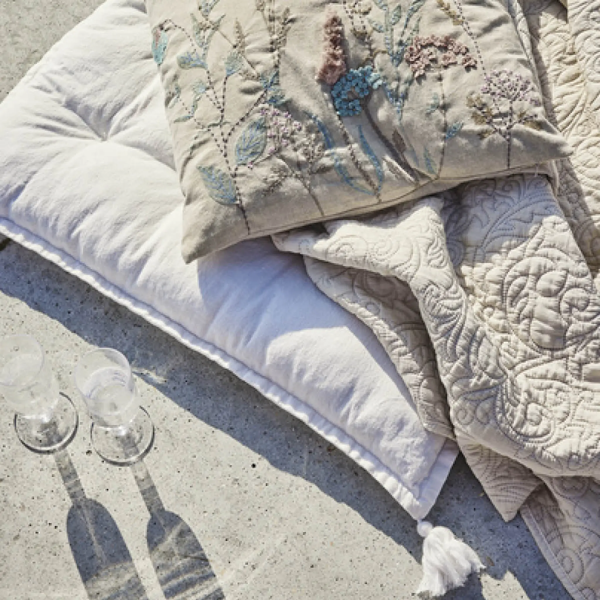 Lene Bjerre Felima Tyyny 45x45 cm Valkoinen