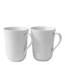 White Fluted Mugg 36 cl 2-pack