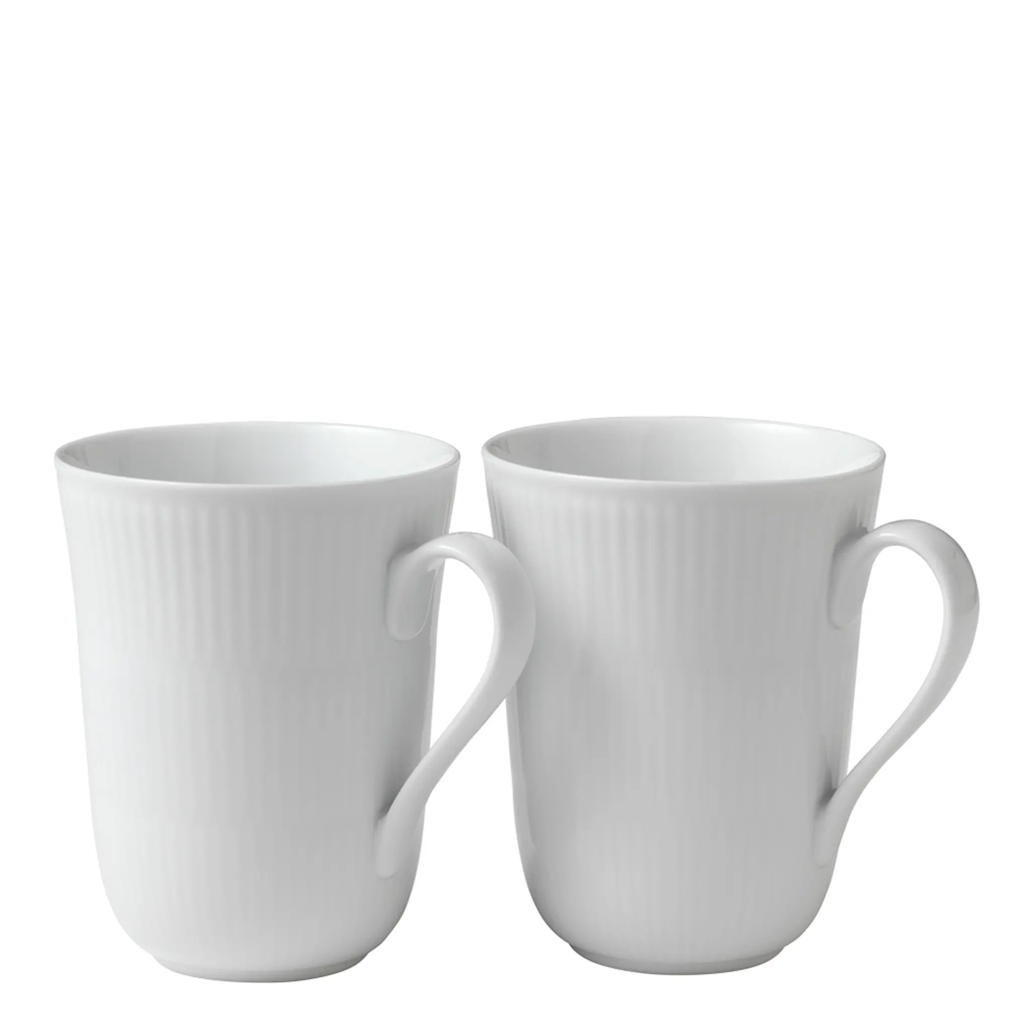 Royal Copenhagen White Fluted Mugg 36 cl 2-pack