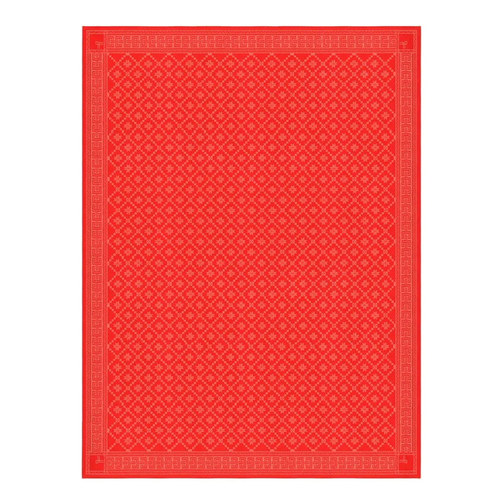 Åttebladrose 330 Pöytäliina 150x310 cm Punainen