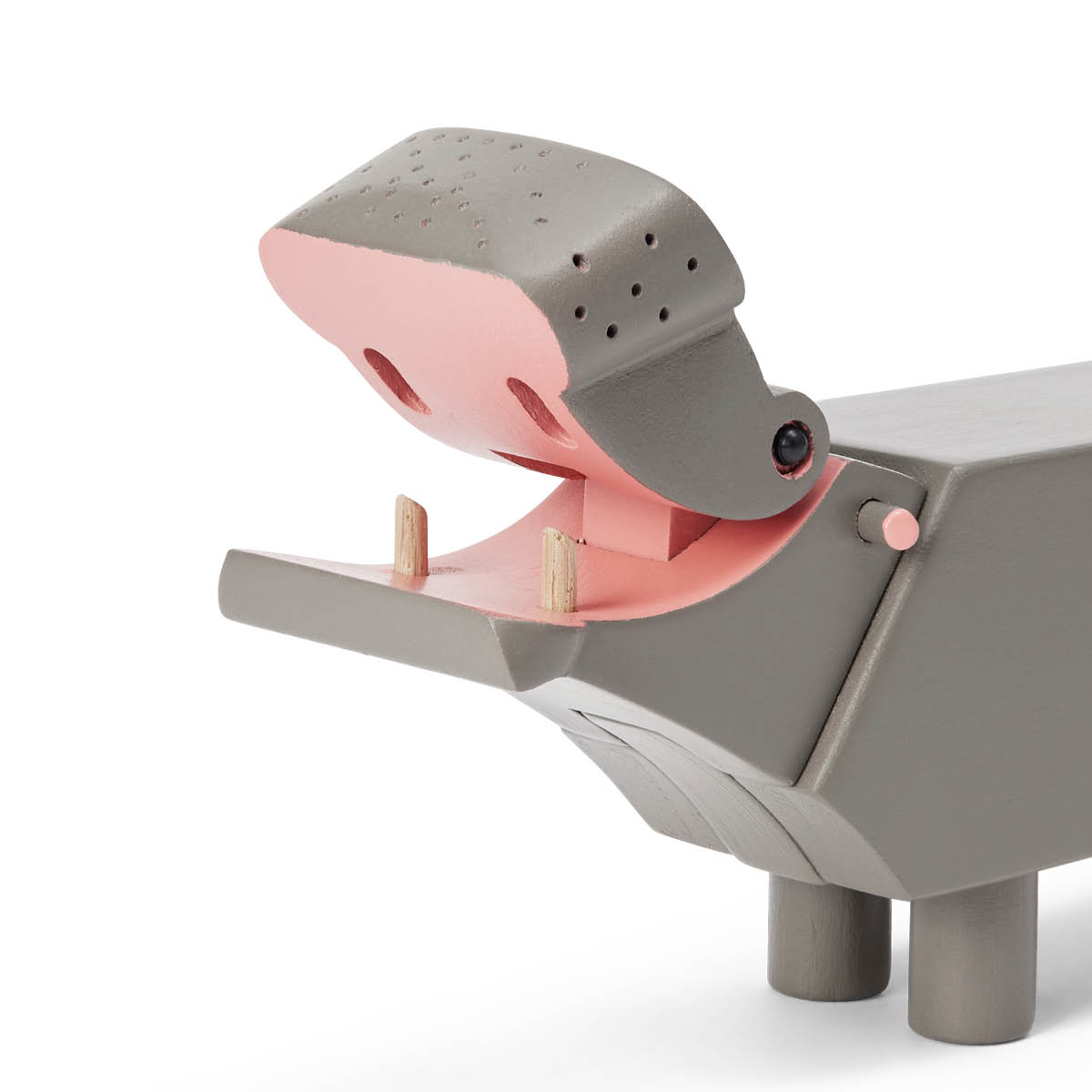 Kay Bojesen Denmark Liliput flodhäst 6 cm grå