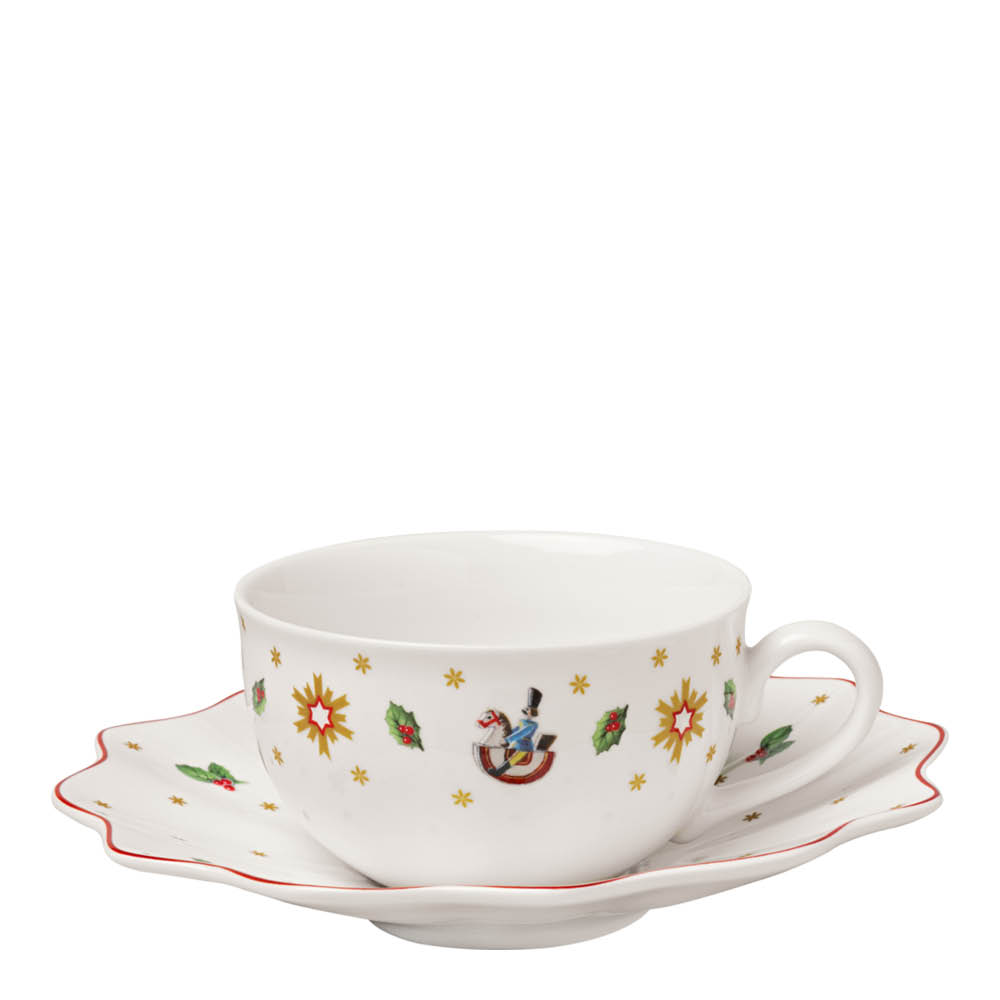 Villeroy & Boch - Toy'S Delight Kahvi- Ja Teekuppi aluslautasella