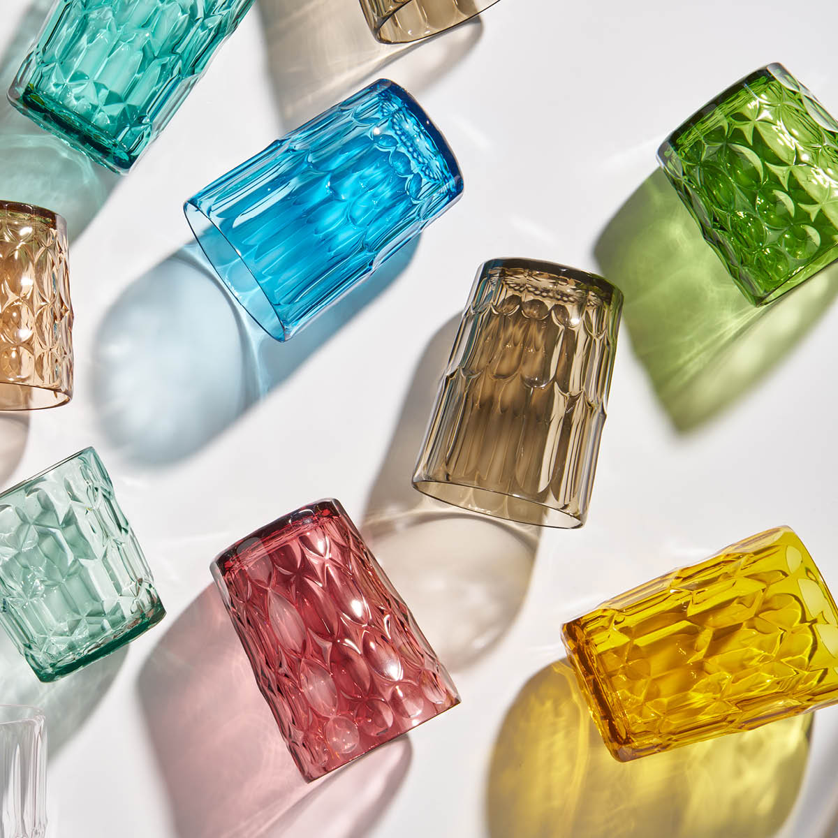 Guzzini Vanity tumbler hög 48 cl bioplast Mönster 2 Smoke