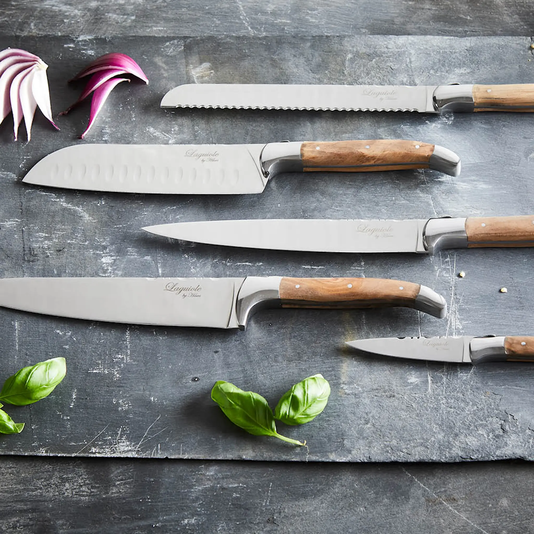 Laguiole by Hâws Laguiole by Haws Veitsisetti 5 osaa Oliivi