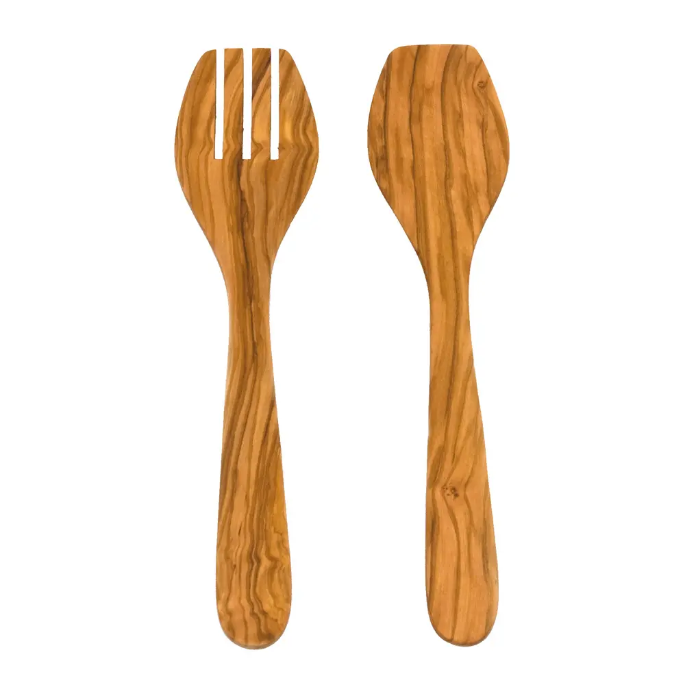 Serveringsbestikk 25 cm oliventre