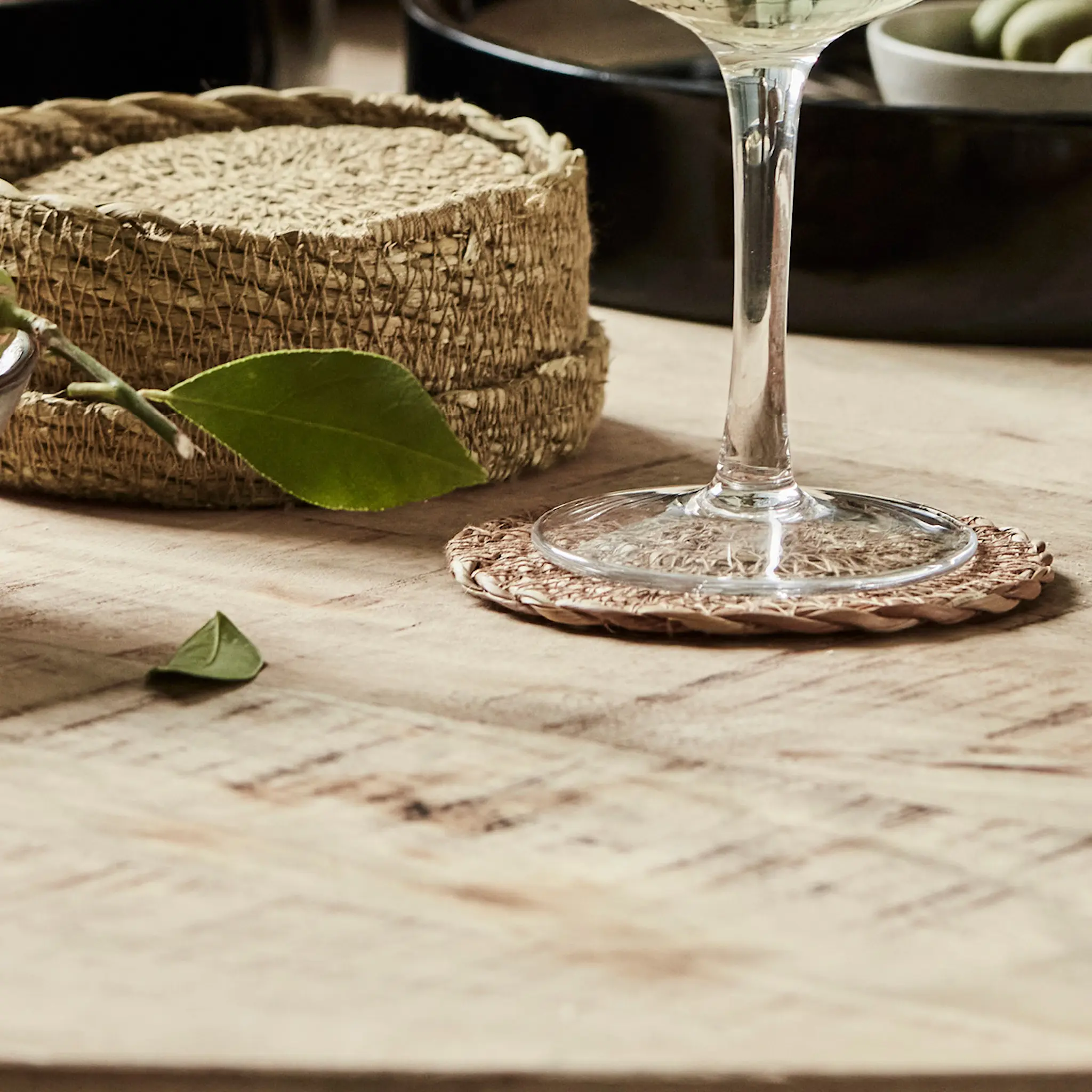 House Doctor Coaster glasunderlägg 6-pack natur