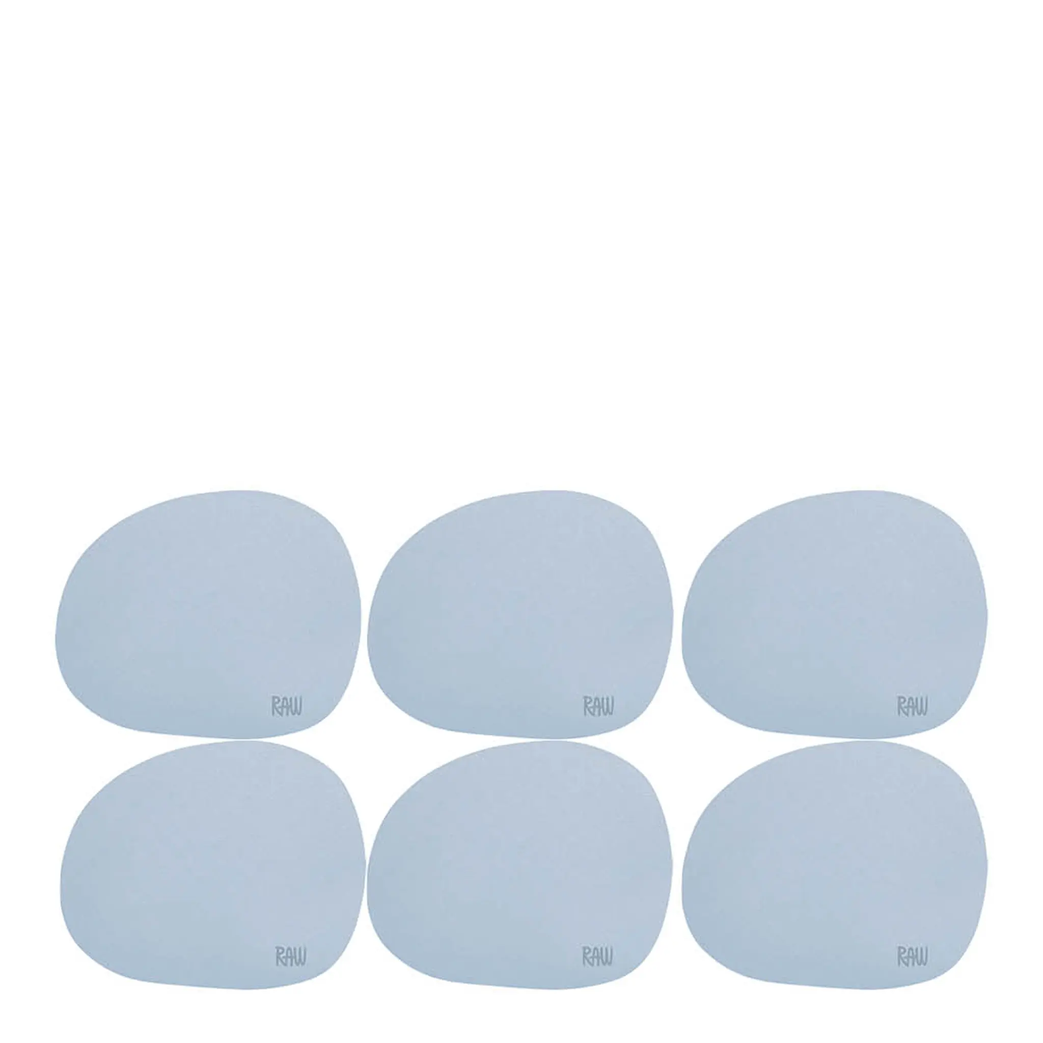 Aida Raw Soft Lasinalunen silikoni 6 kpl Sky Blue