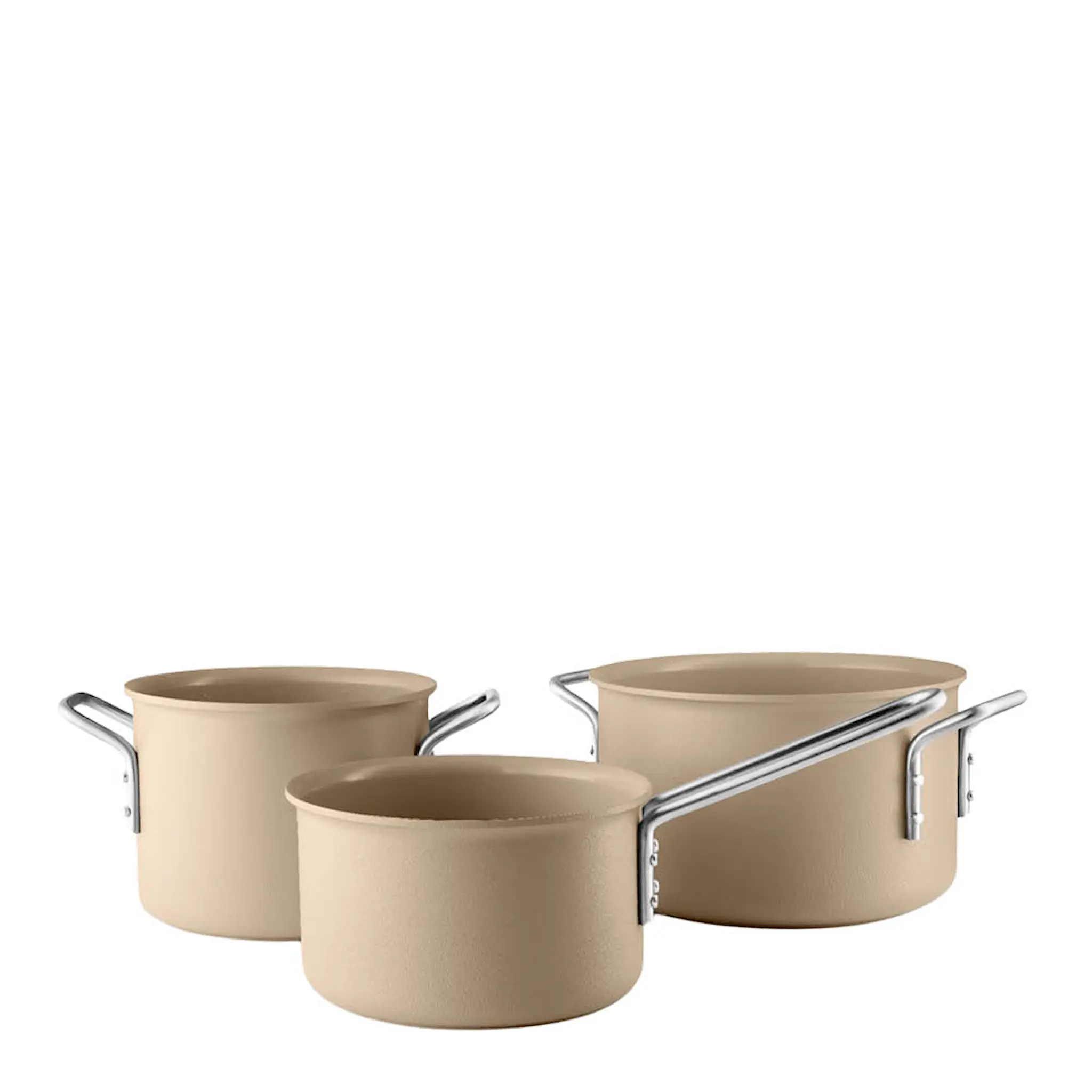 Eva Trio Beige Line kattilasetti 3 osaa 1,8/2,5/3,8 L keraaminen