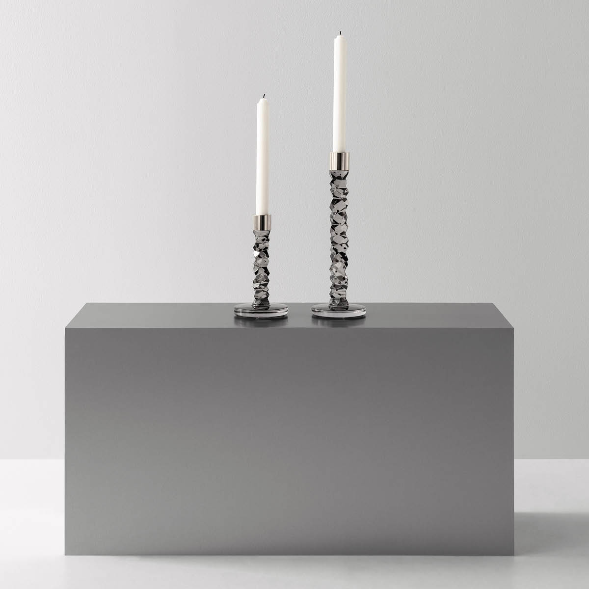 Orrefors Carat lysestake 183 mm antasit