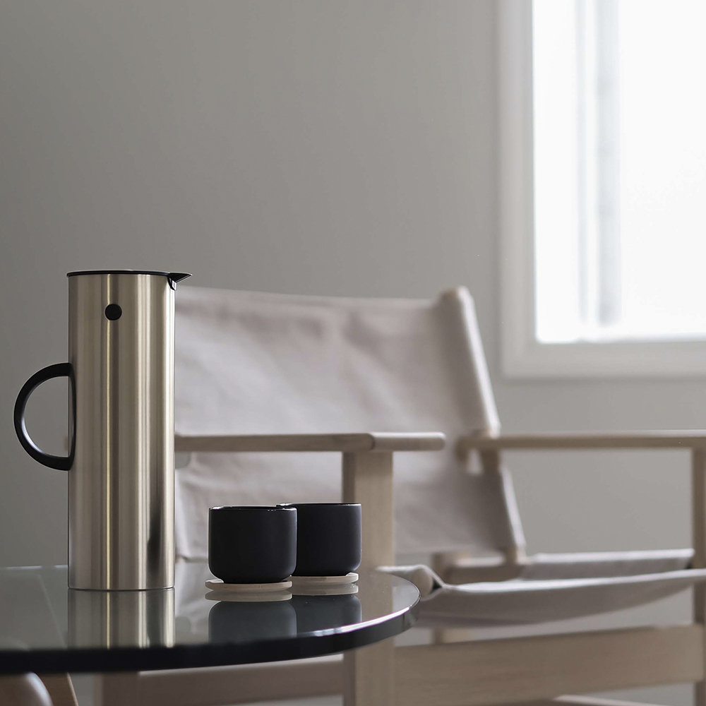 Stelton EM77 Termoskanna 1 L Matt Mässing