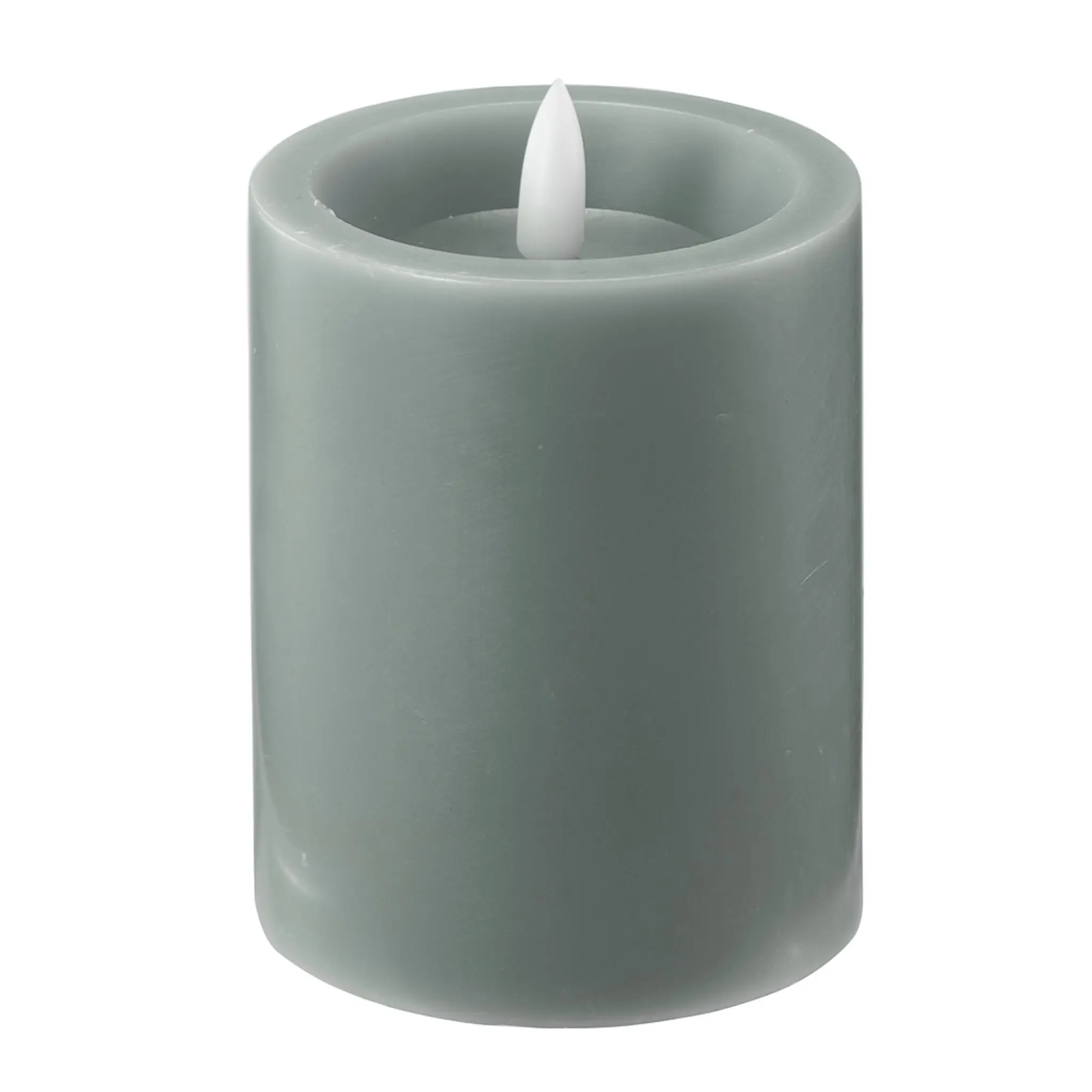 Edelweiss LED blockljus 7,5x10 cm sage