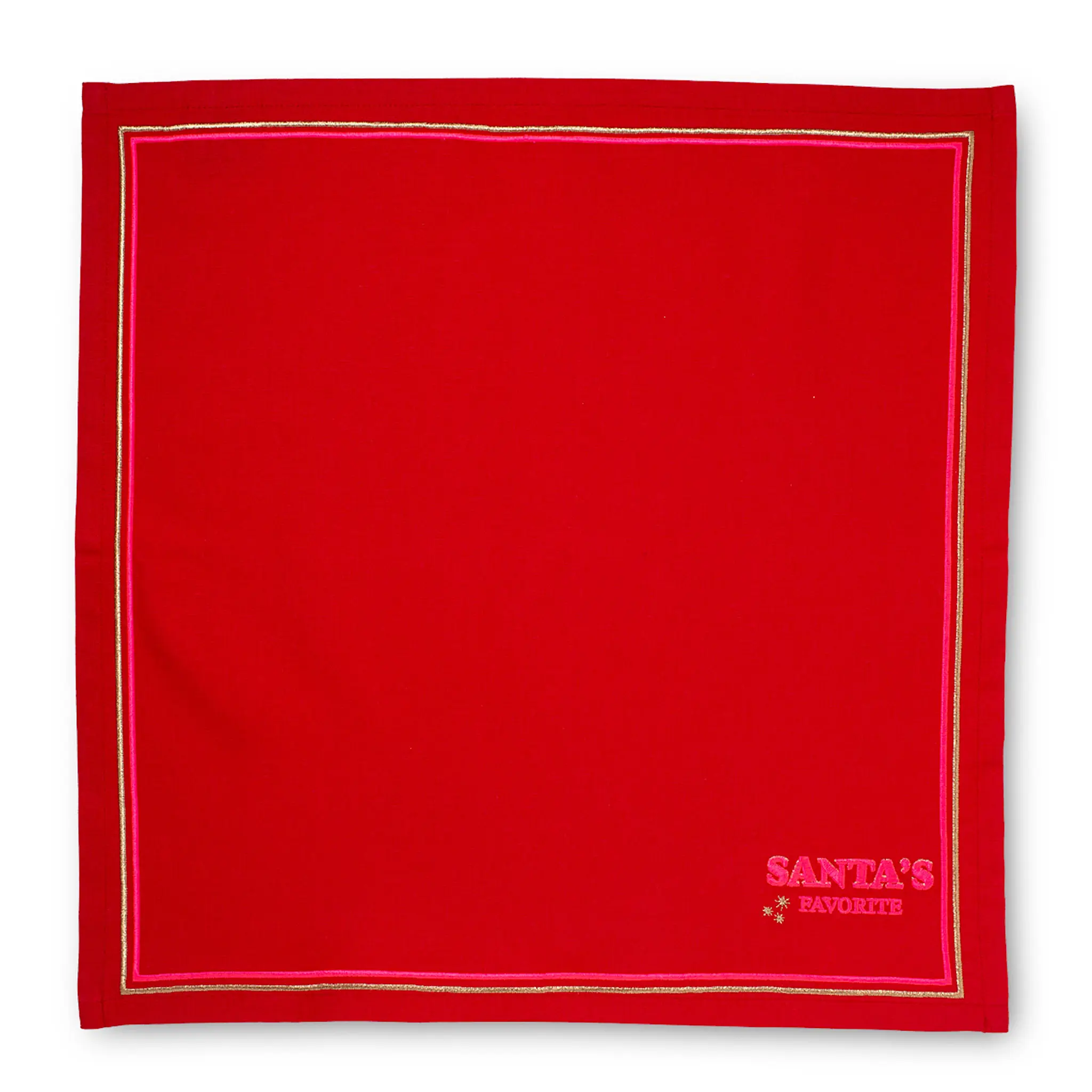Vondels Santa's Favorites servett 45 cm 2-pack SANTA's FAVORITE röd