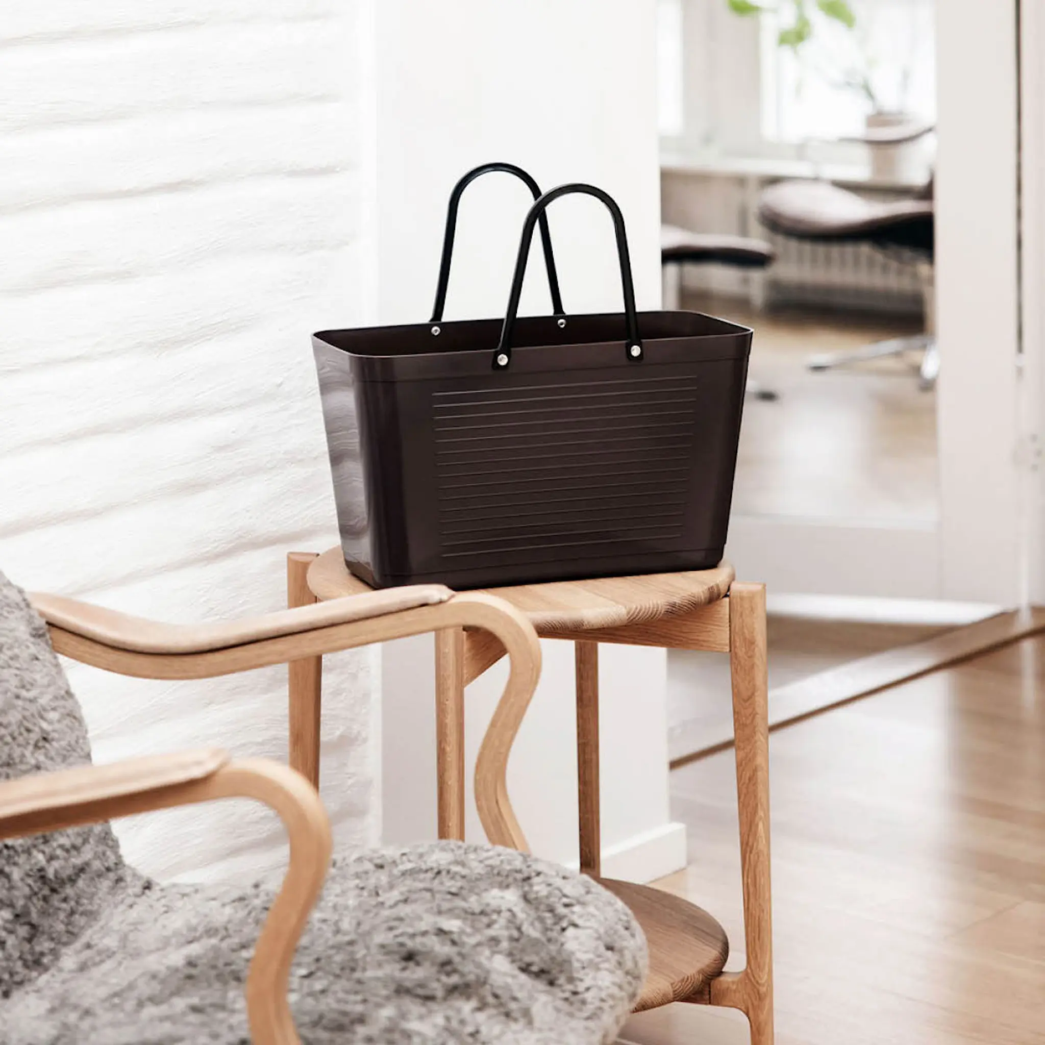 Hinza Green Plastic veske stor 15 L brun