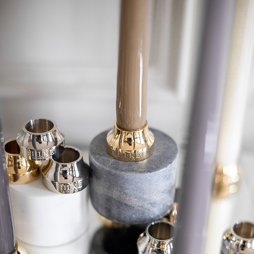 Hilke Herregårdslys 30 cm 6 stk lin glans