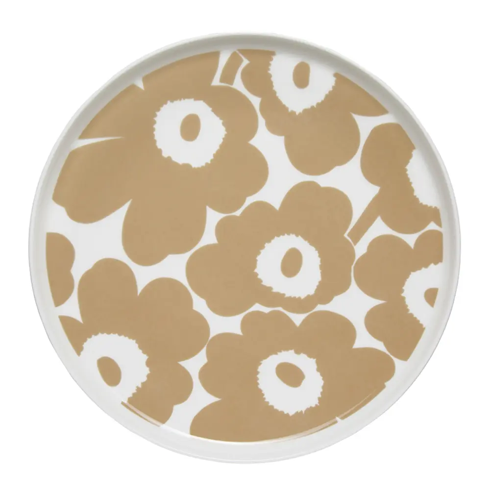 Oiva / Unikko Lautanen 25 cm Beige