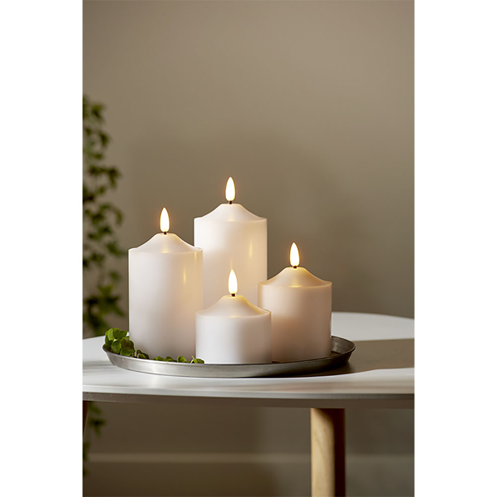 Star Trading Flamme LED Pöytäkynttilä 9,5 cm Valkoinen