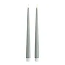 LED lackljus 2,2 x 28 cm 2-pack salviagrön
