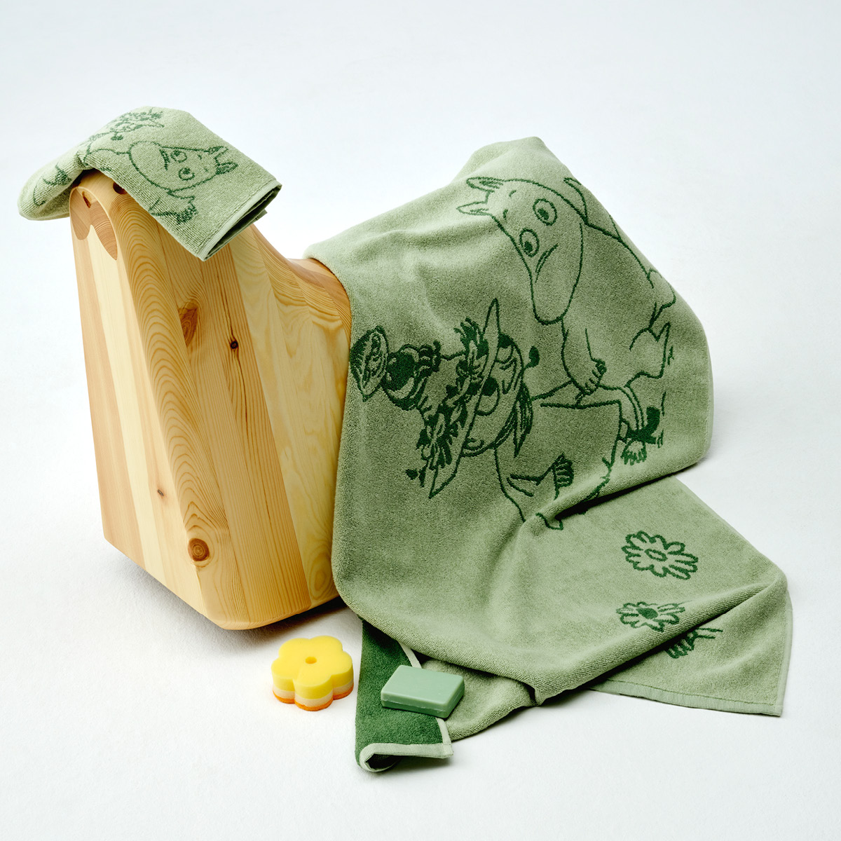 Moomin Arabia Mummi håndkle 30x50 cm Venner for alltid