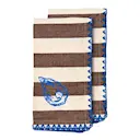 Bubba oyster kökshandduk 50x70 cm 2-pack brun