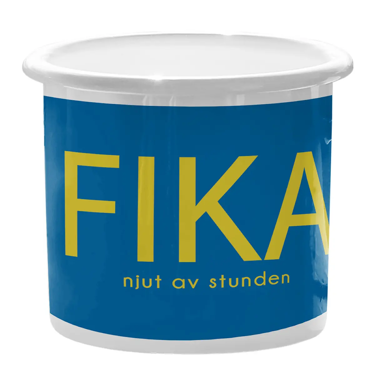 Citronelles Fika Emaljmugg 30 cl Stunden Blå