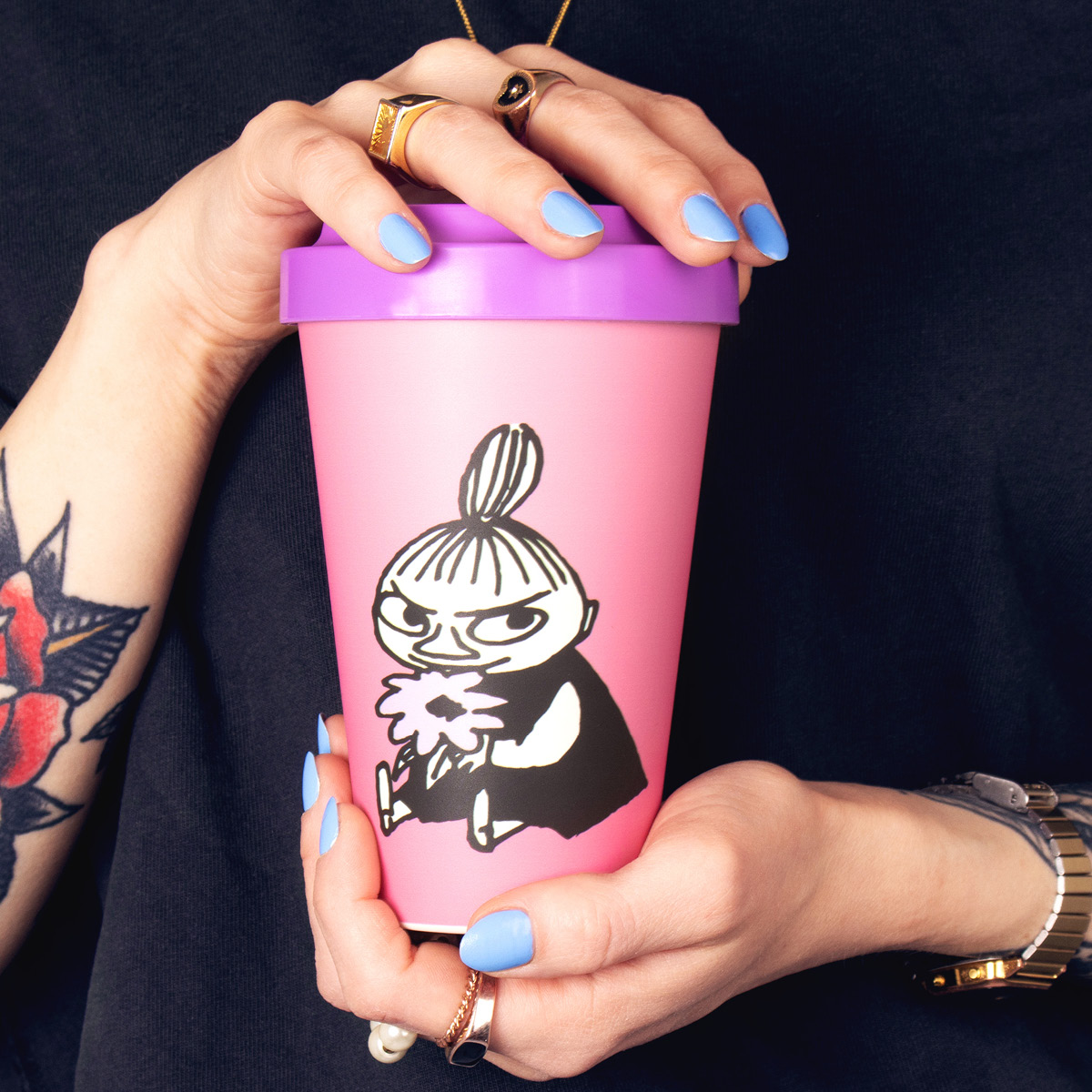 Nordicbuddies Mumin take away mugg 45 cl busiga Lilla My bärröd