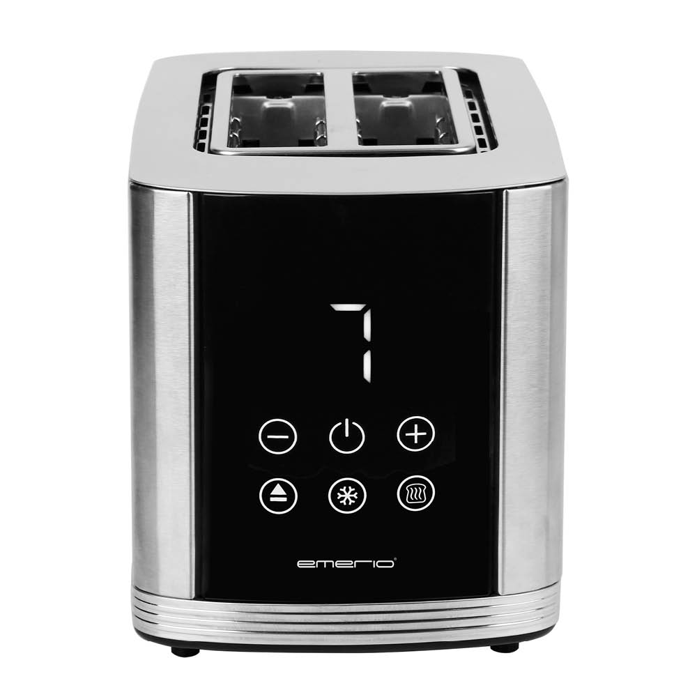 EMERIO Digital brødrister i rustfritt stål