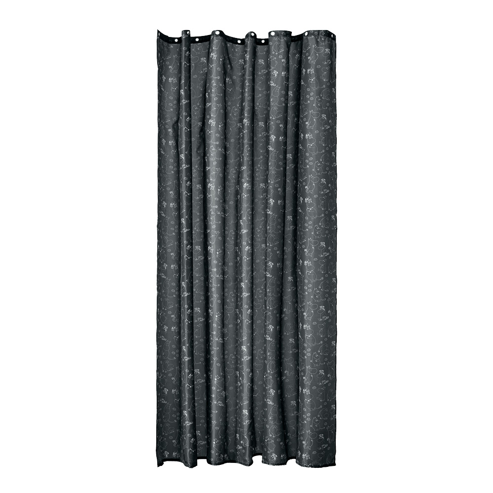 Dsignhouse x Moomin Muumi Suohkuverho 180x200 cm Musta