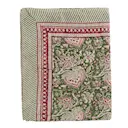 Oriental linneduk 150x350 cm grön