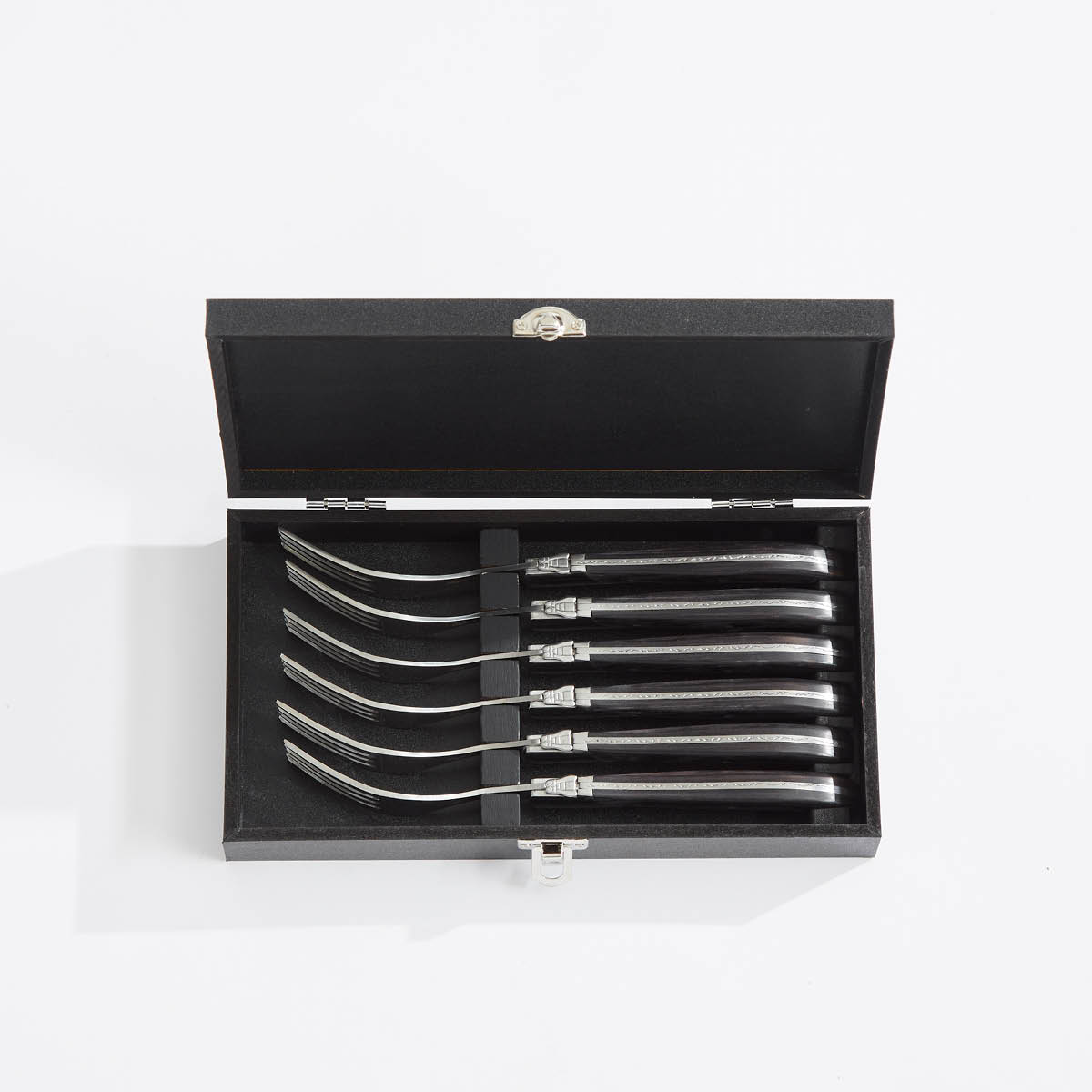 Laguiole by Hâws Grillgaffel 6-pack ibenholt svart