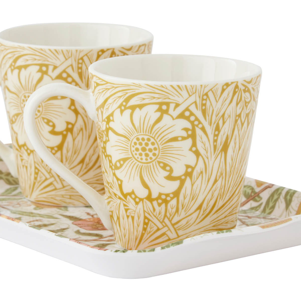 Spode Morris & Co mugg 18 cl och bricka set 3 delar Fruits & Marigold