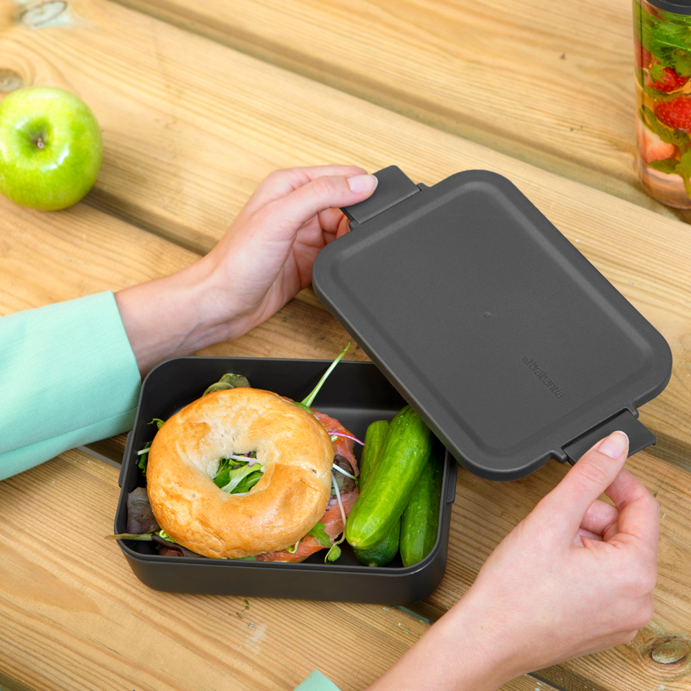 Brabantia Make & Take matlåda 1,1 L 5,5×13,5×20 cm mörkgrå