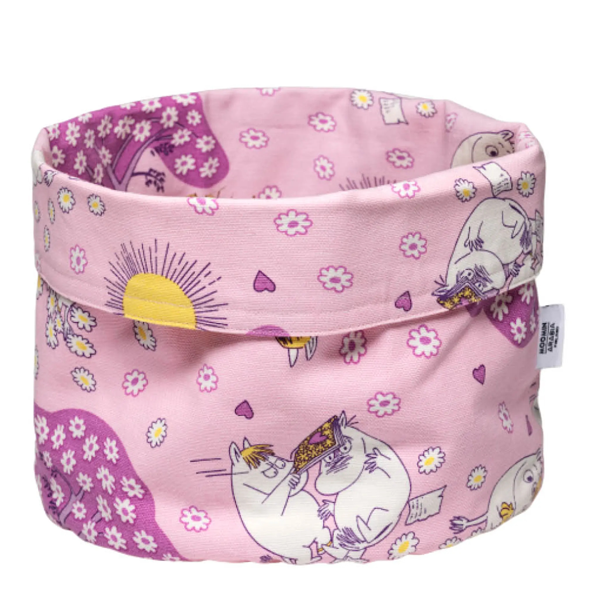 Moomin Arabia Mumin förvaringskorg oval 26 cm Förälskade rosa