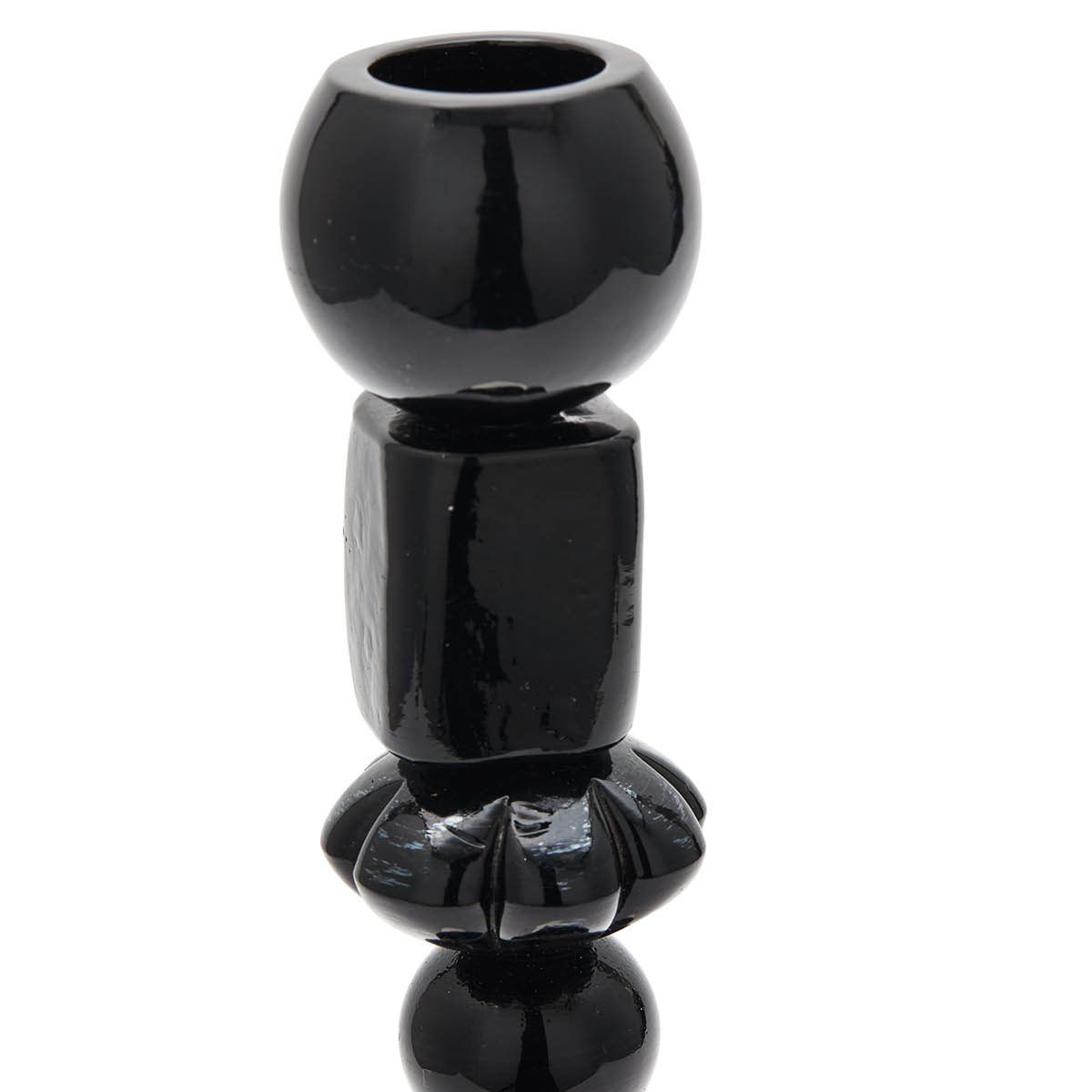 Pols Potten Beads ljusstake S 34 cm svart