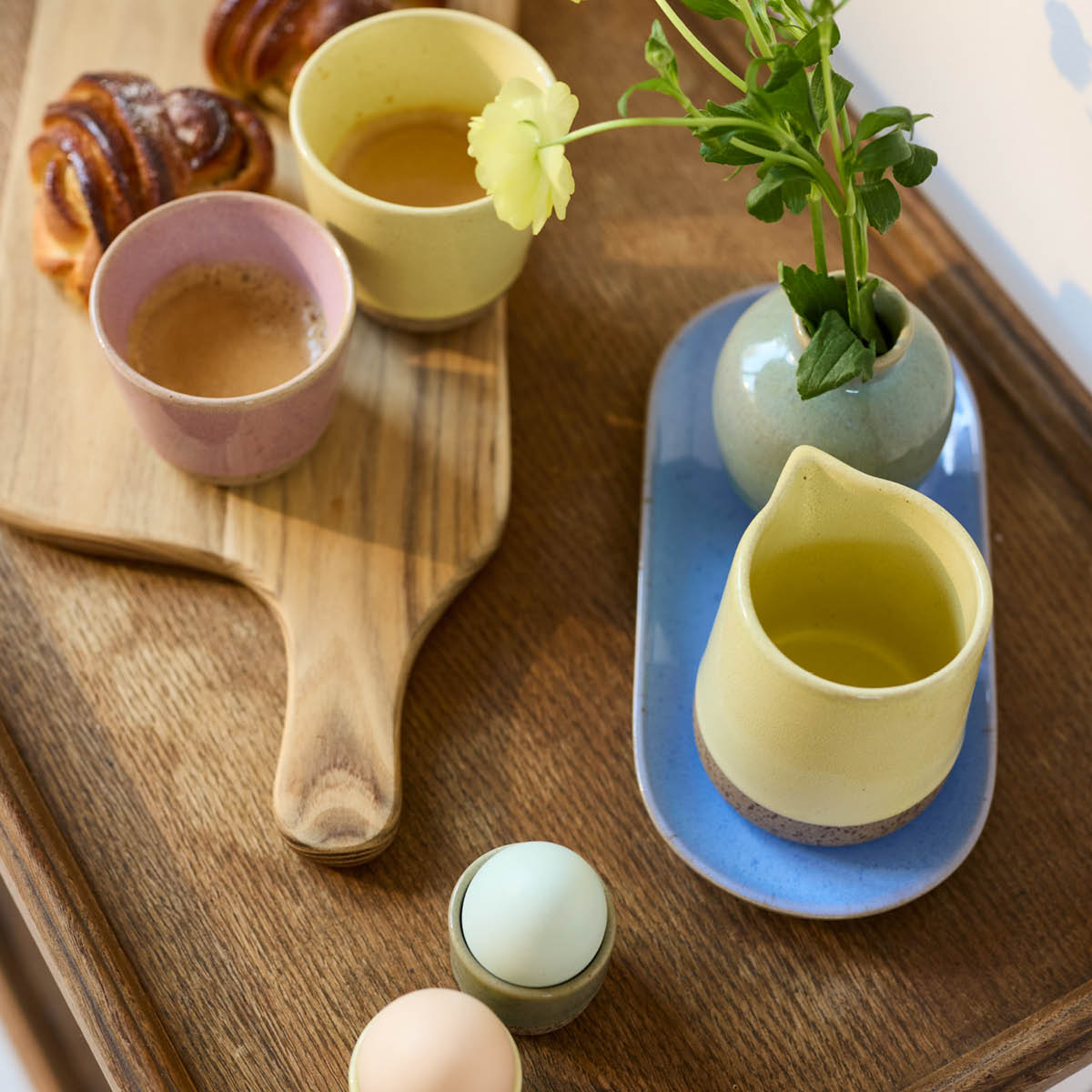 Aida RAW Colour oval tallerken 25 cm Blueish