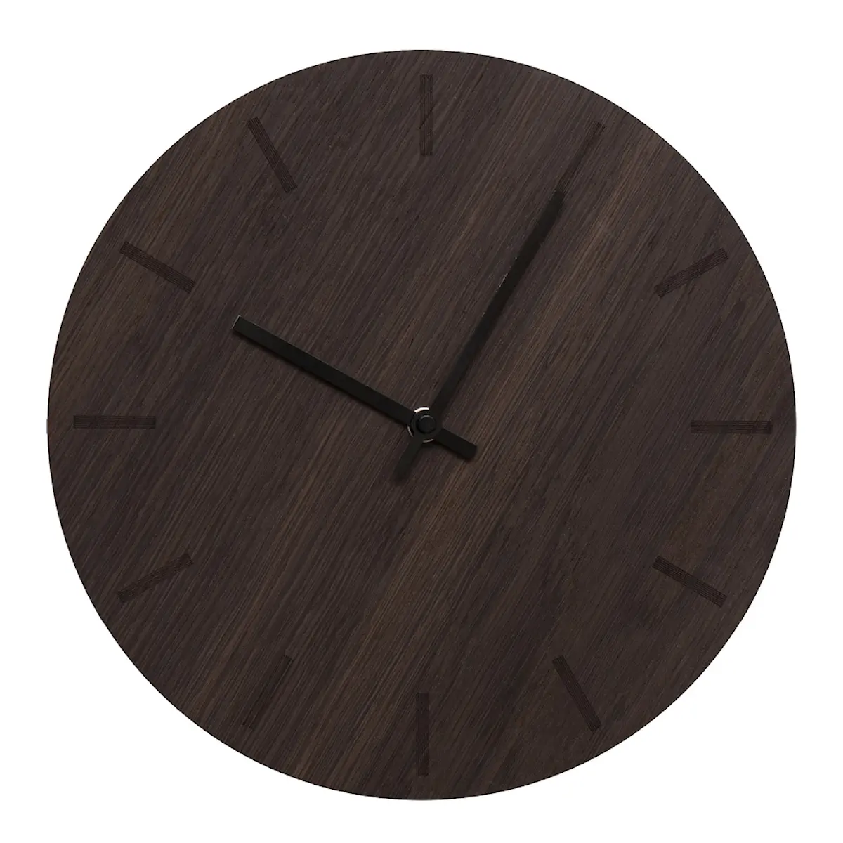 Hemverk Dark Oak väggklocka 28 cm mörk ek med svart visare