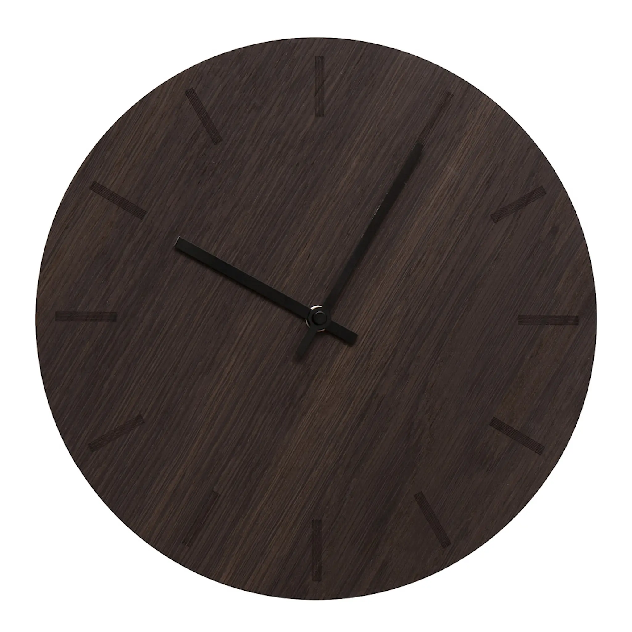 Hemverk Dark Oak väggklocka 28 cm mörk ek med svart visare