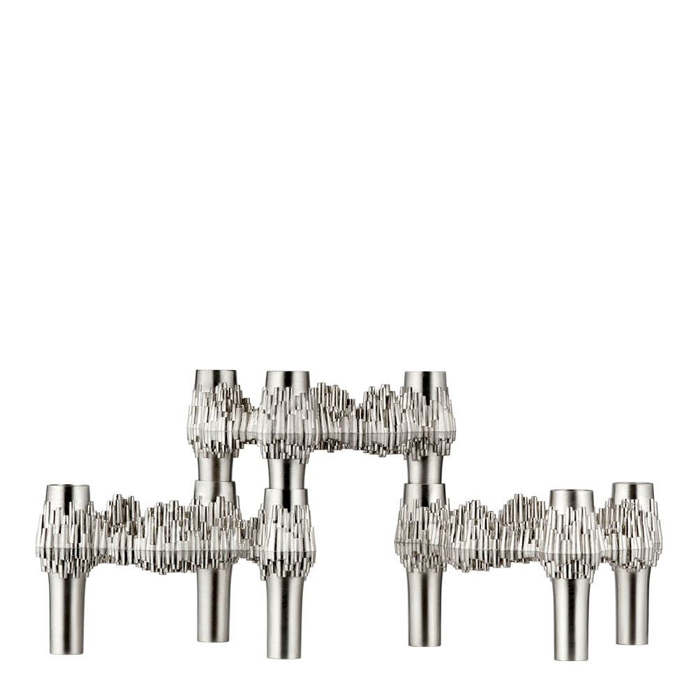 Stoff Nagel STOFF Nagel Quist ljusstake 5,9 cm 3-pack borstad krom